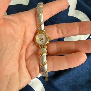 Armitron Two-Tone Watch with Textured Band